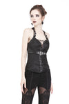 Gothic decorative pattern corset with rope on certral front design CW027 - Gothlolibeauty