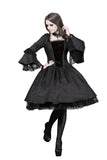 Victorian gothic dress with lace flare sleeve （not including petticoat）DW038 - Gothlolibeauty