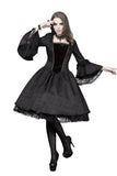 Victorian gothic dress with lace flare sleeve （not including petticoat）DW038 - Gothlolibeauty