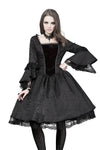 Victorian gothic dress with lace flare sleeve （not including petticoat）DW038 - Gothlolibeauty