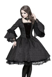 Victorian gothic dress with lace flare sleeve （not including petticoat）DW038 - Gothlolibeauty