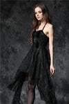 Gothique elegant dead souls cross dress with side long designs DW063 - Gothlolibeauty