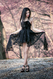 Gothique elegant dead souls cross dress with side long designs DW063 - Gothlolibeauty