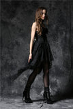 Gothique elegant dead souls cross dress with side long designs DW063 - Gothlolibeauty