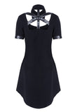 Punk hollow-out doll collar cocktail Tee dress DW127 - Gothlolibeauty