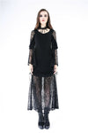 Gothic knited lace sexy dress DW155 - Gothlolibeauty