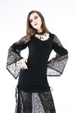 Gothic knited lace sexy dress DW155 - Gothlolibeauty