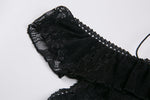 Gothic Black daily lace dress with off Shoulder DW178 - Gothlolibeauty