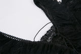 Gothic Black daily lace dress with off Shoulder DW178 - Gothlolibeauty