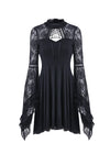 Elegant gothic lace-up lacey knitted T-shirt DW210 - Gothlolibeauty