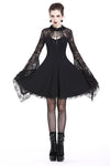 Elegant gothic lace-up lacey knitted T-shirt DW210 - Gothlolibeauty