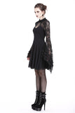 Elegant gothic lace-up lacey knitted T-shirt DW210 - Gothlolibeauty