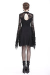 Elegant gothic lace-up lacey knitted T-shirt DW210 - Gothlolibeauty