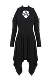 DARK IN LOVE Punk hollow star chest dress with sexy ribbon sleeves  DW233 - Gothlolibeauty