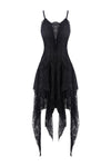 Gothic lolita elegant lace tasseled hem dress DW249 - Gothlolibeauty