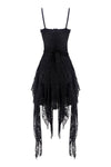 Gothic lolita elegant lace tasseled hem dress DW249 - Gothlolibeauty