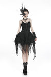 Gothic lolita elegant lace tasseled hem dress DW249 - Gothlolibeauty