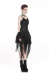 Gothic lolita elegant lace tasseled hem dress DW249 - Gothlolibeauty