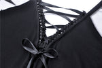 Black sexy star mesh casual dress DW261 - Gothlolibeauty