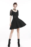 Gothic lolita lace-up chiffon dress DW264 - Gothlolibeauty