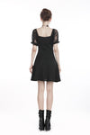 Gothic lolita lace-up chiffon dress DW264 - Gothlolibeauty