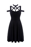 Punk sexy hollow belt dress DW307 - Gothlolibeauty