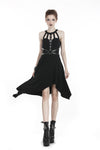 Punk dress with asymmetrical hem DW310 - Gothlolibeauty