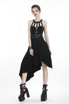 Punk dress with asymmetrical hem DW310 - Gothlolibeauty