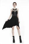 Punk dress with asymmetrical hem DW310 - Gothlolibeauty