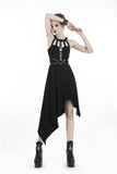 Punk dress with asymmetrical hem DW310 - Gothlolibeauty