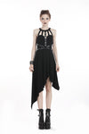 Punk dress with asymmetrical hem DW310 - Gothlolibeauty