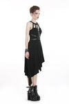 Punk dress with asymmetrical hem DW310 - Gothlolibeauty