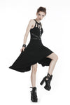 Punk dress with asymmetrical hem DW310 - Gothlolibeauty