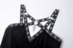 Punk metal V chest dress DW315 - Gothlolibeauty