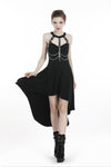 Punk metal chain tail dress DW316 - Gothlolibeauty