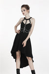 Punk metal chain tail dress DW316 - Gothlolibeauty