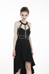 Punk metal chain tail dress DW316 - Gothlolibeauty