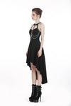 Punk metal chain tail dress DW316 - Gothlolibeauty