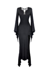 Gothic slashed maxi tight dress  DW332 - Gothlolibeauty