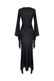 Gothic slashed maxi tight dress  DW332 - Gothlolibeauty