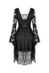 Gothic Japanese lace dress with kimono neck DW347 - Gothlolibeauty