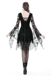 Gothic Japanese lace dress with kimono neck DW347 - Gothlolibeauty