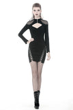 Punk mermaid sexy lace up thigh pencil dress DW353 - Gothlolibeauty