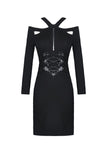 Punk bandage waist tight dress DW359 - Gothlolibeauty