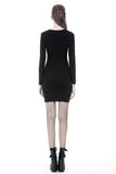 Punk bandage waist tight dress DW359 - Gothlolibeauty