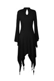 Punk chain long sleeves dress DW365 - Gothlolibeauty