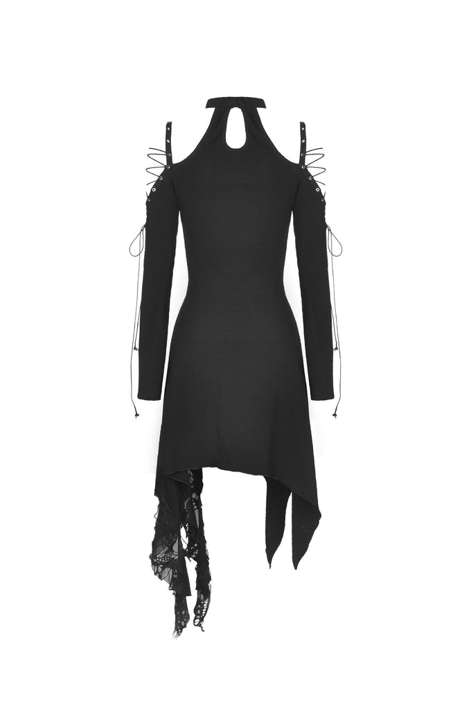 Punk off-shoulders ripped dress DW430 Gothlolibeauty Punk off-shoulders ripped dress DW430 Gothlolibeauty