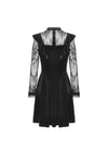 Gothic doll frilly lace velvet dress DW431