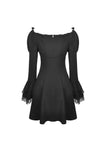 Gothic doll tie up bust off the shoulders dress DW441