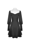 Gothic witch lace up longsleeves dress DW443